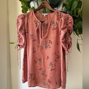 Lucky Brandy Floral Pink Blouse